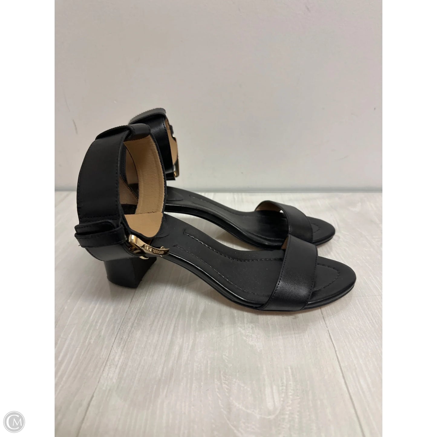 Sandals Heels Block By Michael By Michael Kors In Black, Size: 9