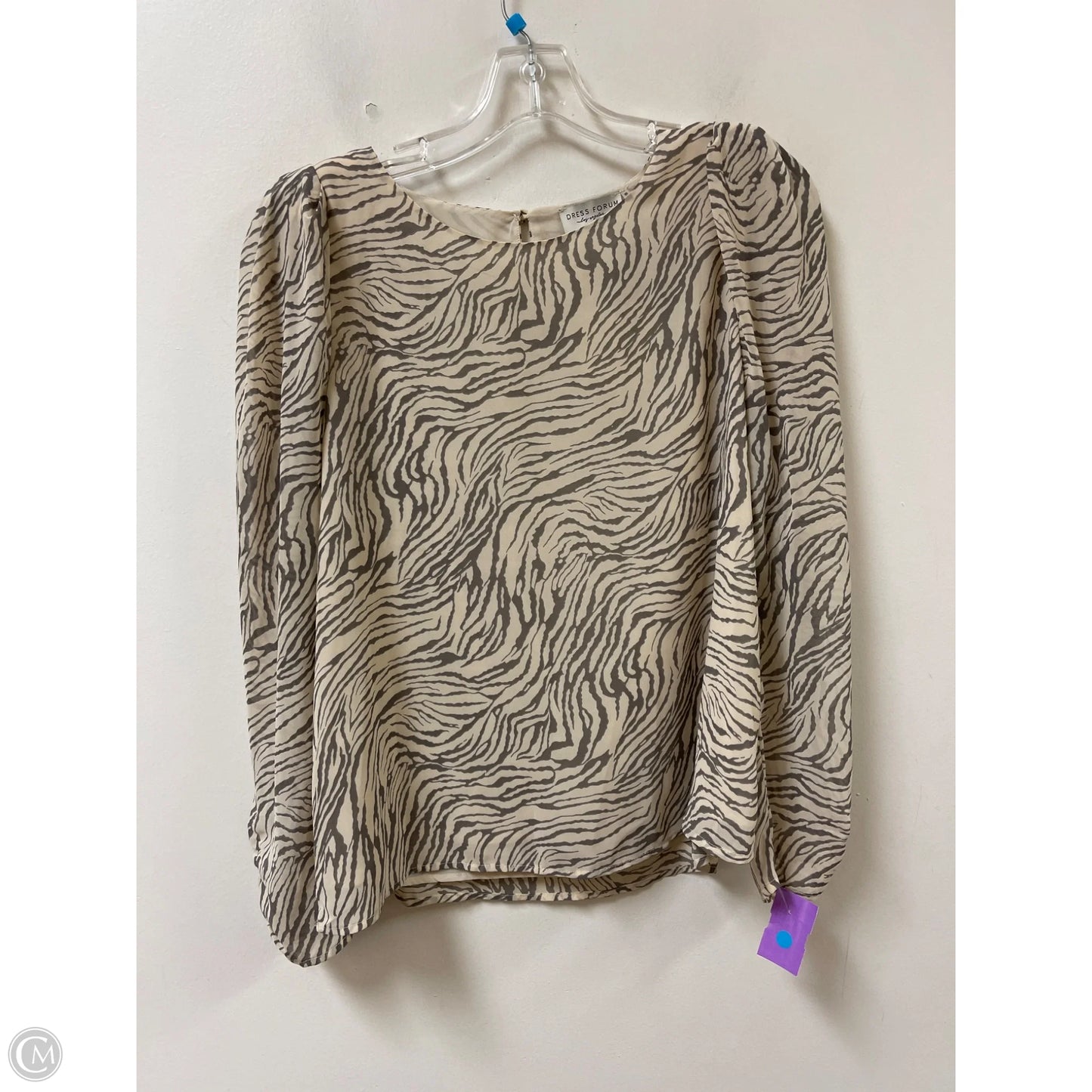 Top Long Sleeve By Dress Forum In Animal Print, Size: M