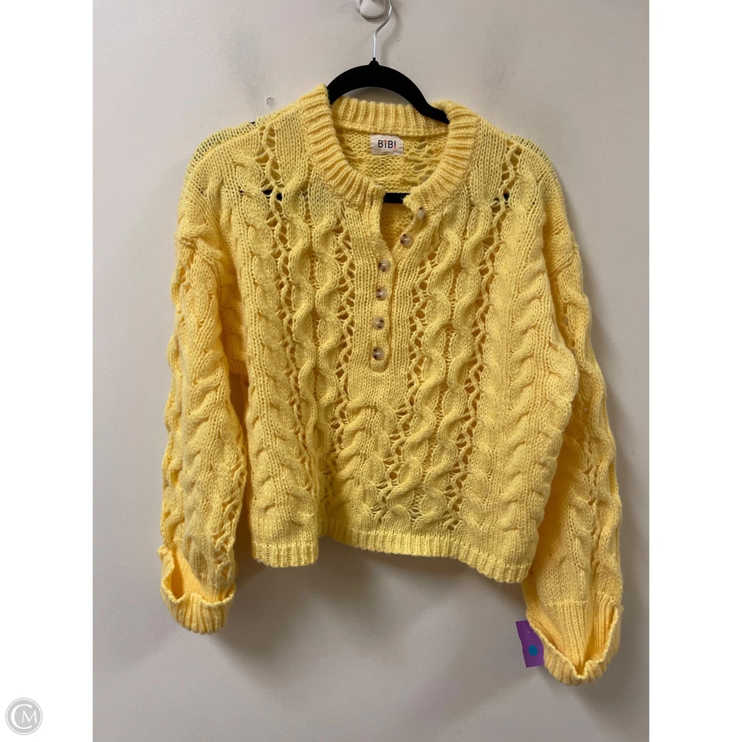 Sweater By Bibi In Yellow, Size: M