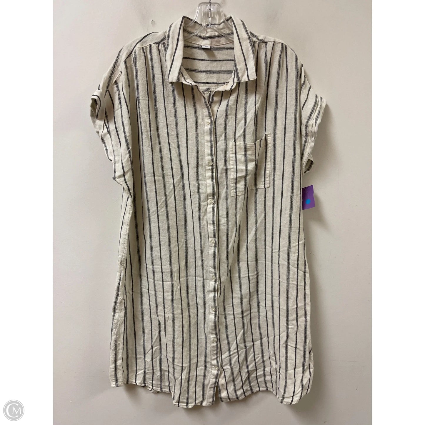 Dress Casual Midi By Old Navy In Cream, Size: Xl