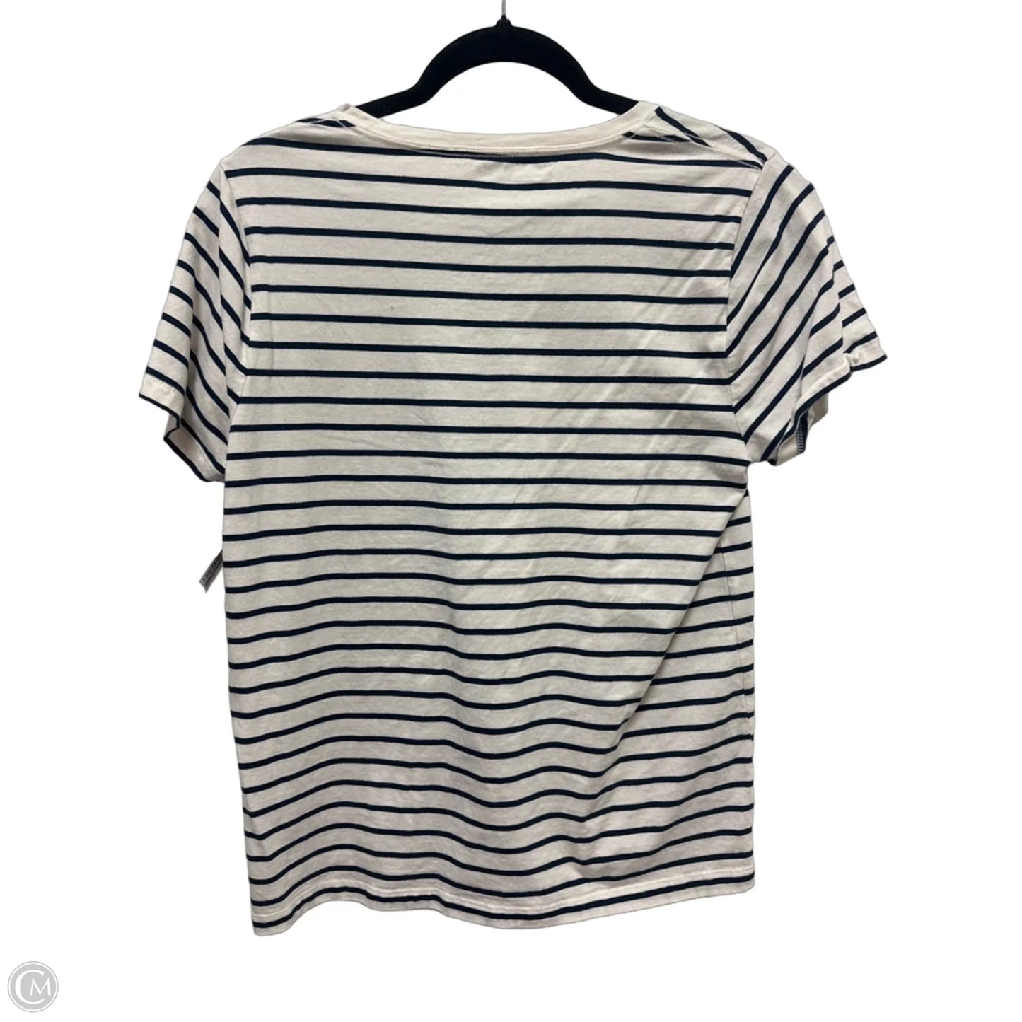 Top Short Sleeve By J. Crew In Striped Pattern, Size: L