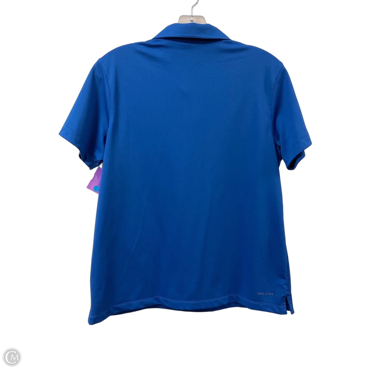 Athletic Sweatshirt Collar By Nike In Blue, Size: L
