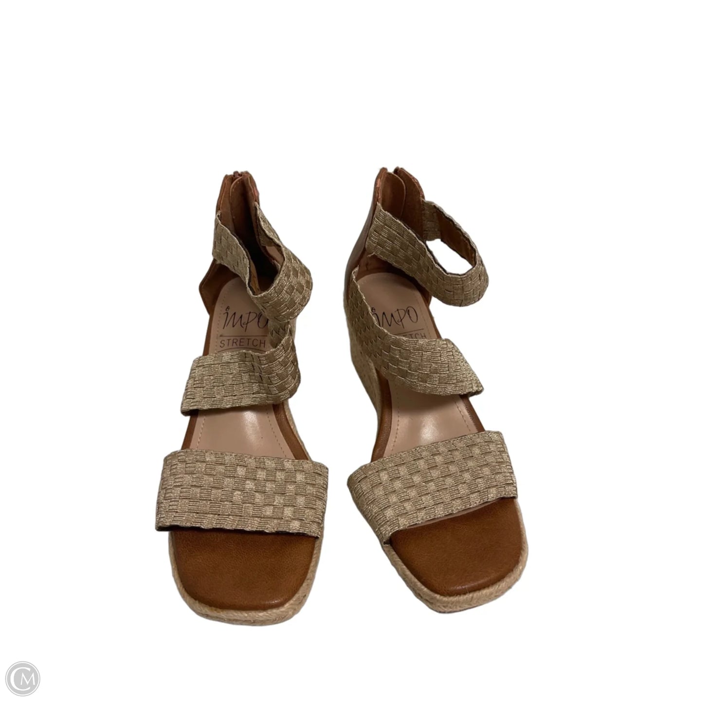 Shoes Heels Wedge By Impo In Gold, Size: 6