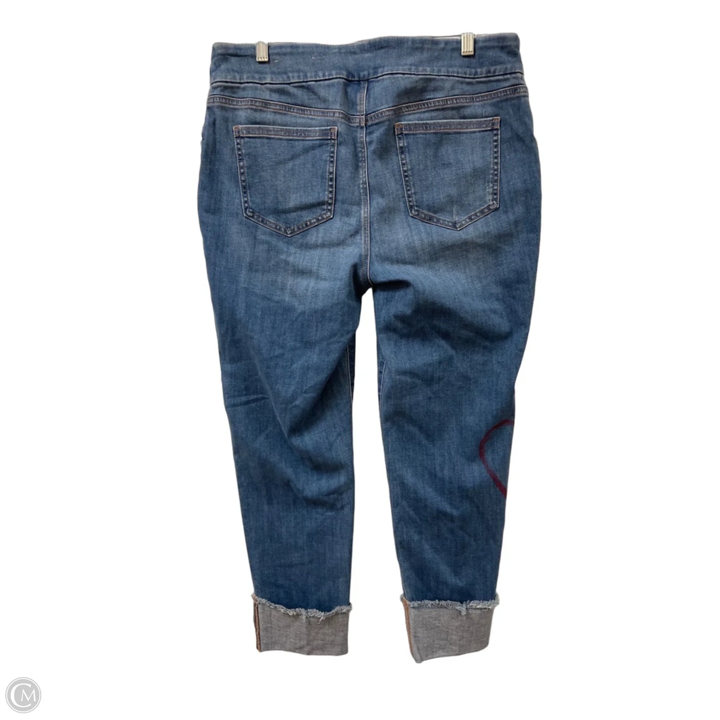 Jeans Skinny By Chicos In Black Denim, Size: 12