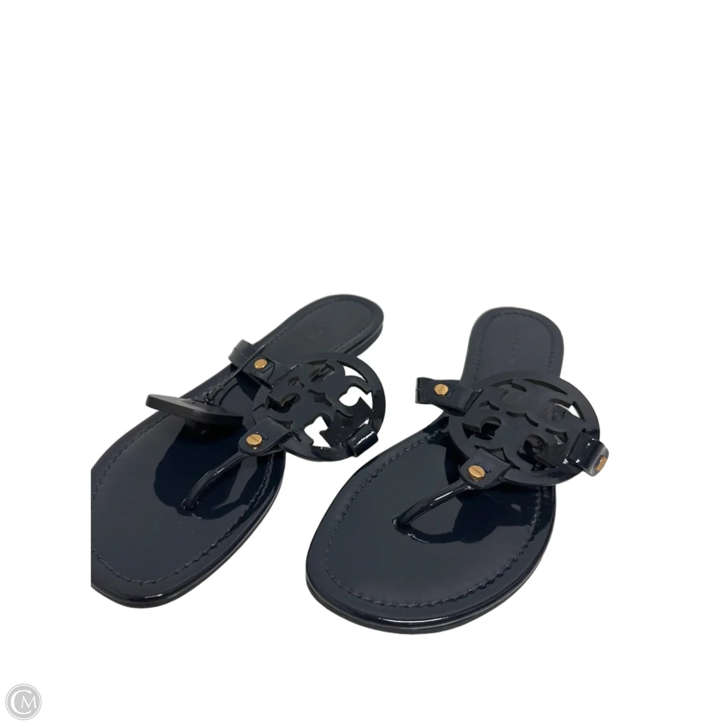 Sandals Designer By Tory Burch In Navy, Size: 9.5