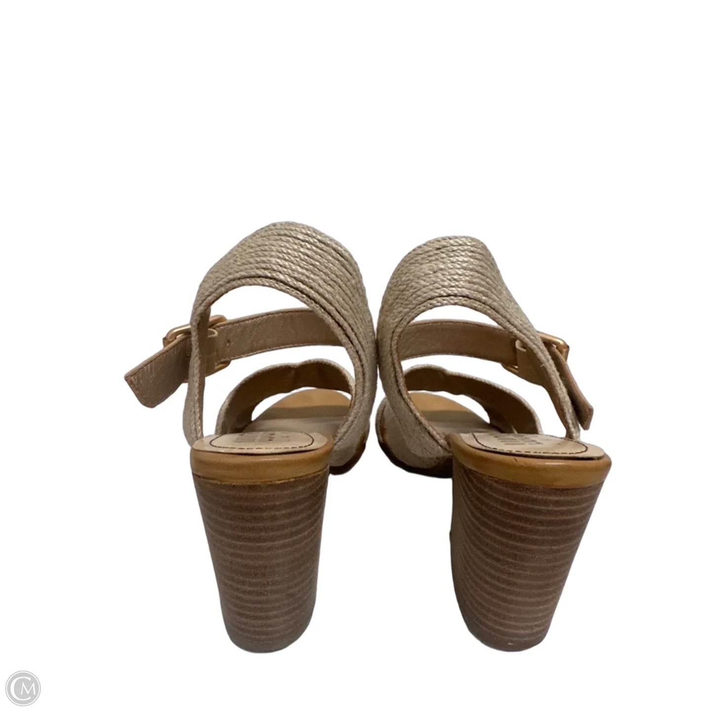 Shoes Heels Wedge By Clothes Mentor In Tan, Size: 7