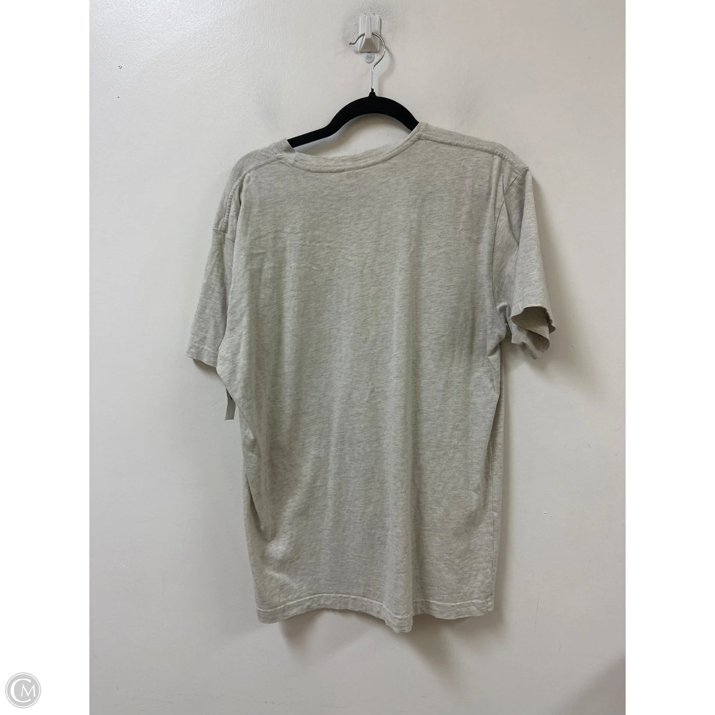 Top Short Sleeve By Clothes Mentor In Cream, Size: L