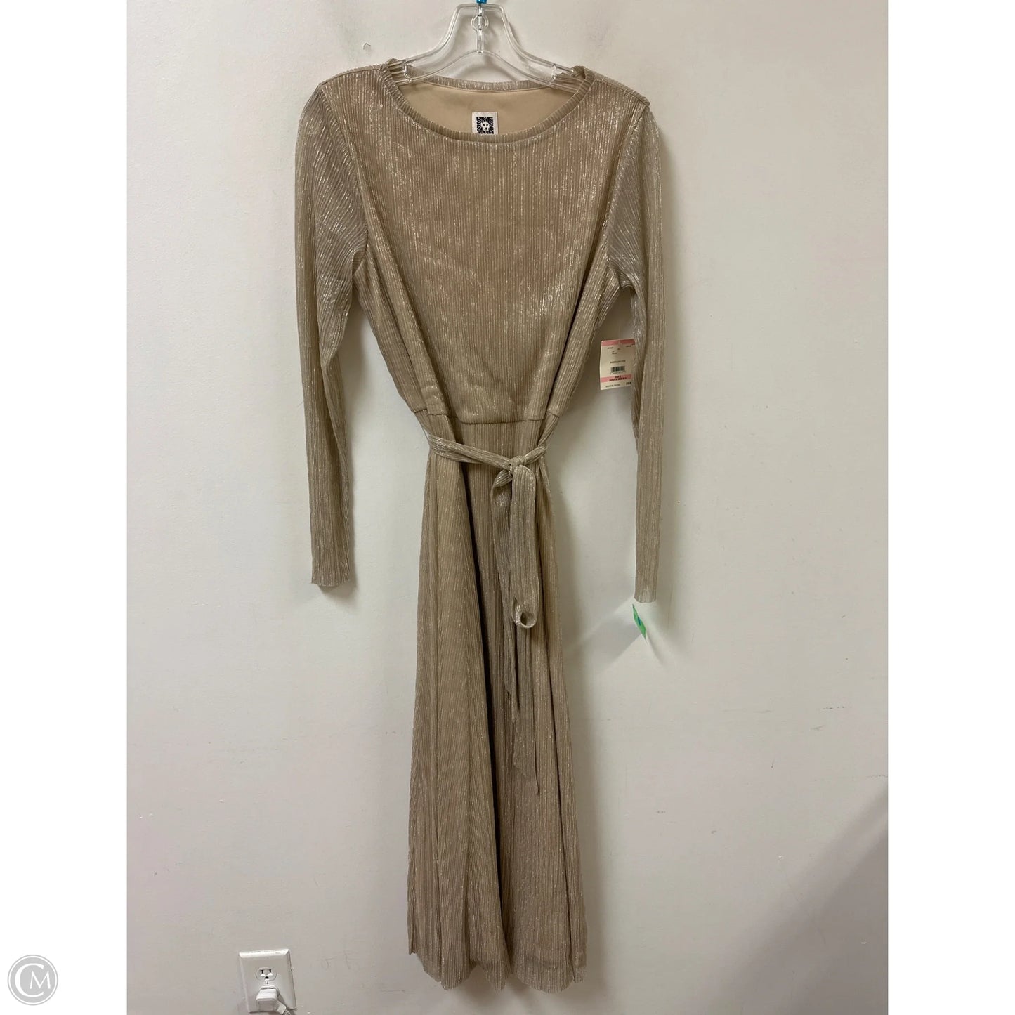 Dress Party Long By Anne Klein In Gold, Size: M