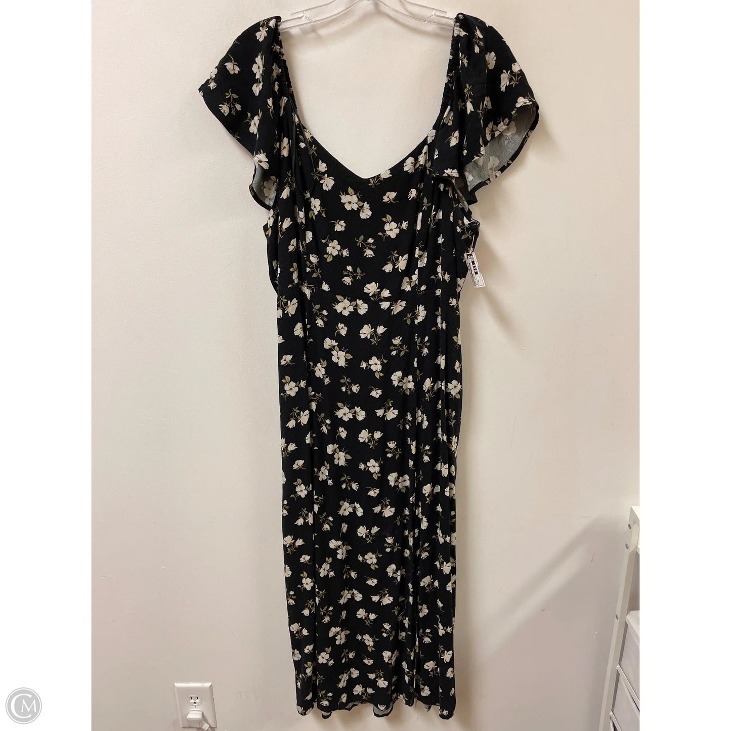 Dress Casual Maxi By Old Navy In Black & White, Size: Xl