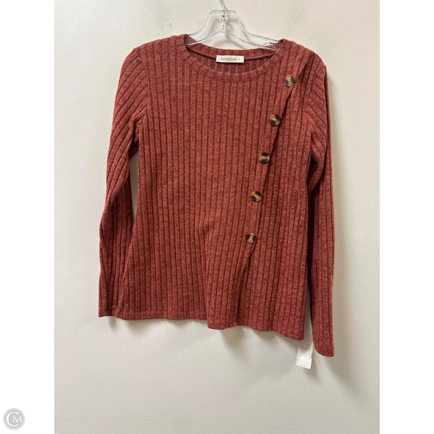 Top Long Sleeve By Clothes Mentor In Orange, Size: S
