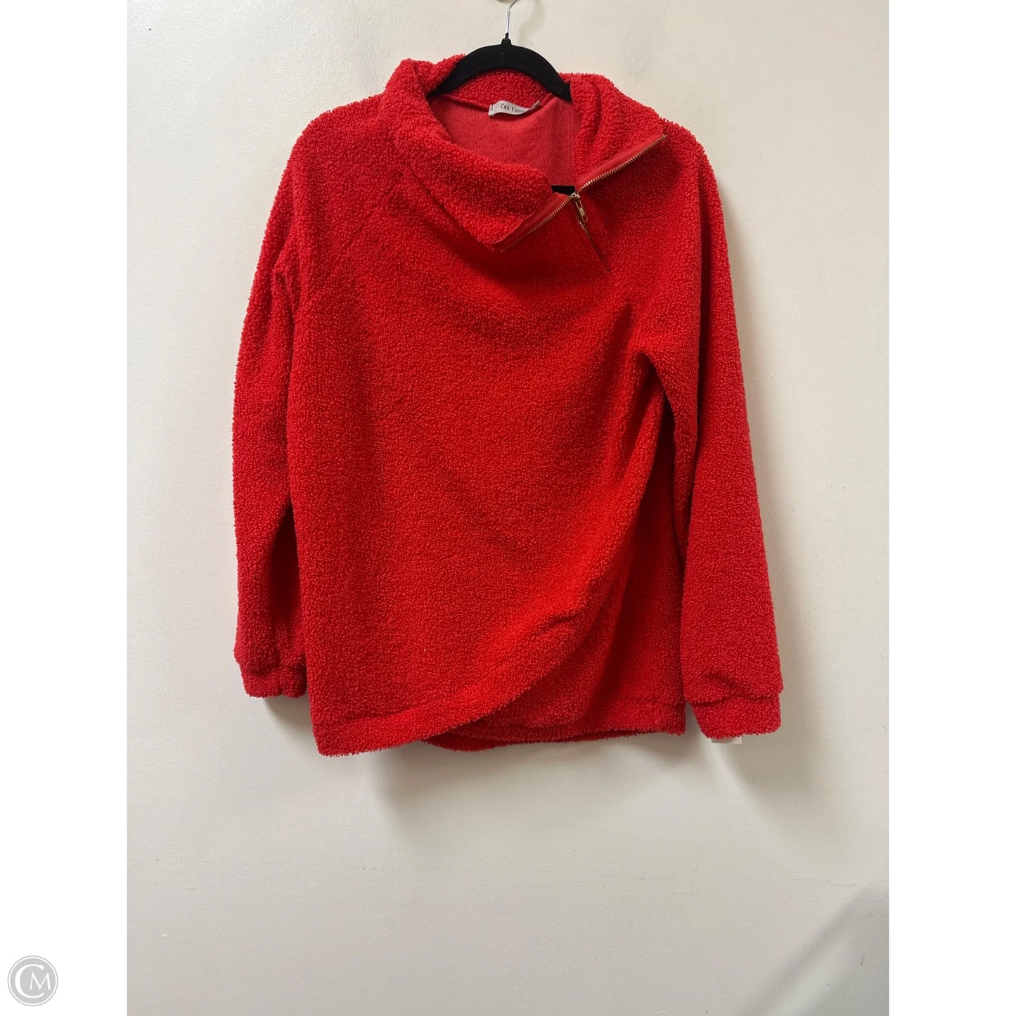 Sweatshirt Collar By Ces Femme In Red, Size: M