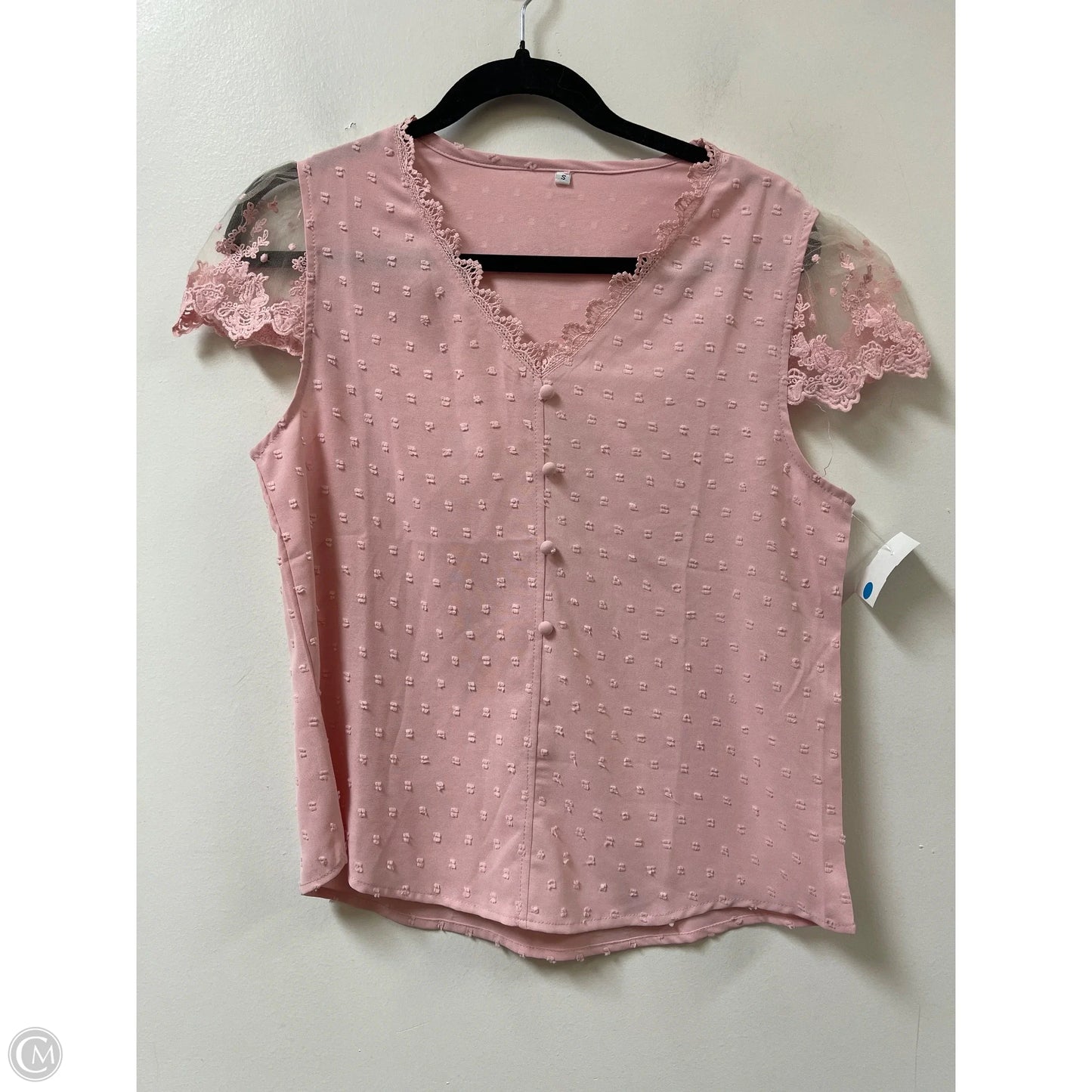 Top Short Sleeve By Clothes Mentor In Pink, Size: S