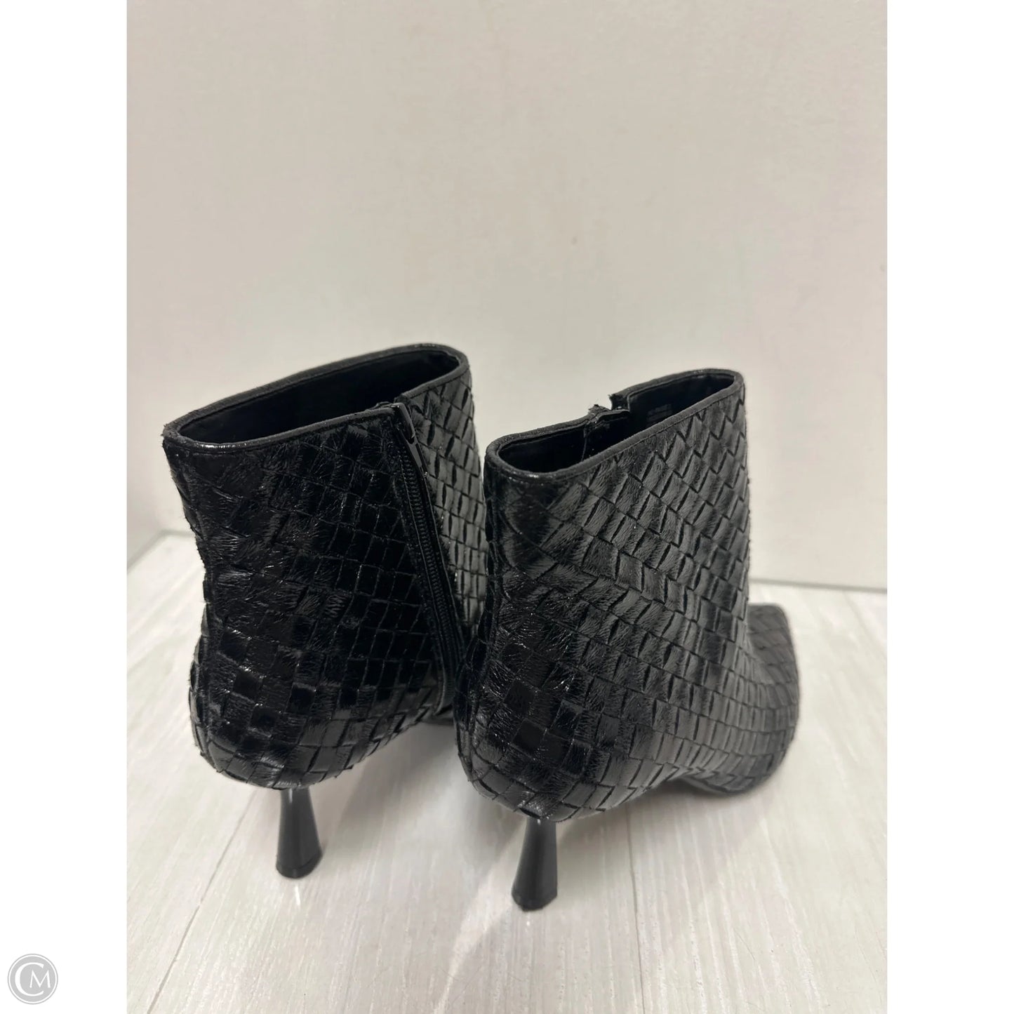 Boots Ankle Heels By Inc In Black, Size: 10.5