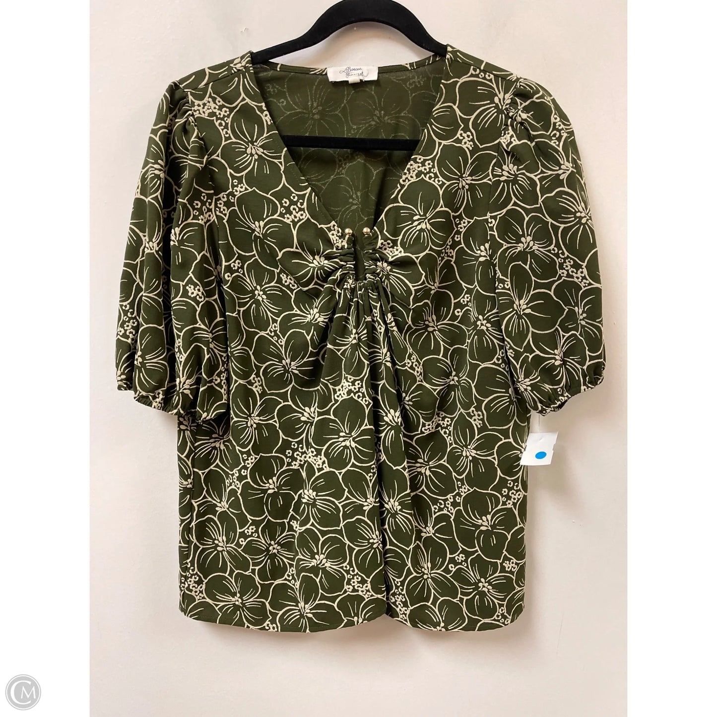 Top Short Sleeve By Clothes Mentor In Green, Size: L