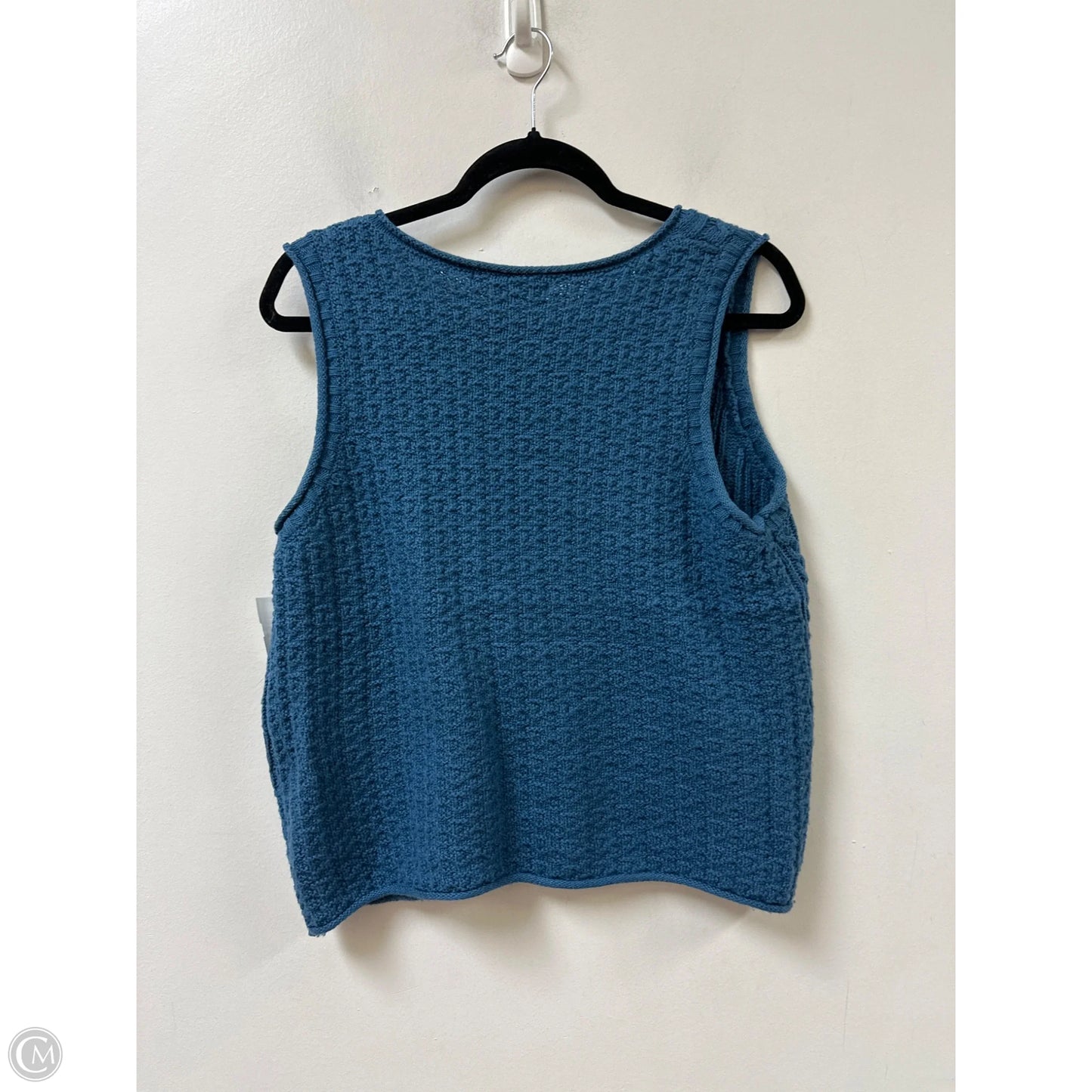 Sweater Short Sleeve By C And C In Blue, Size: M