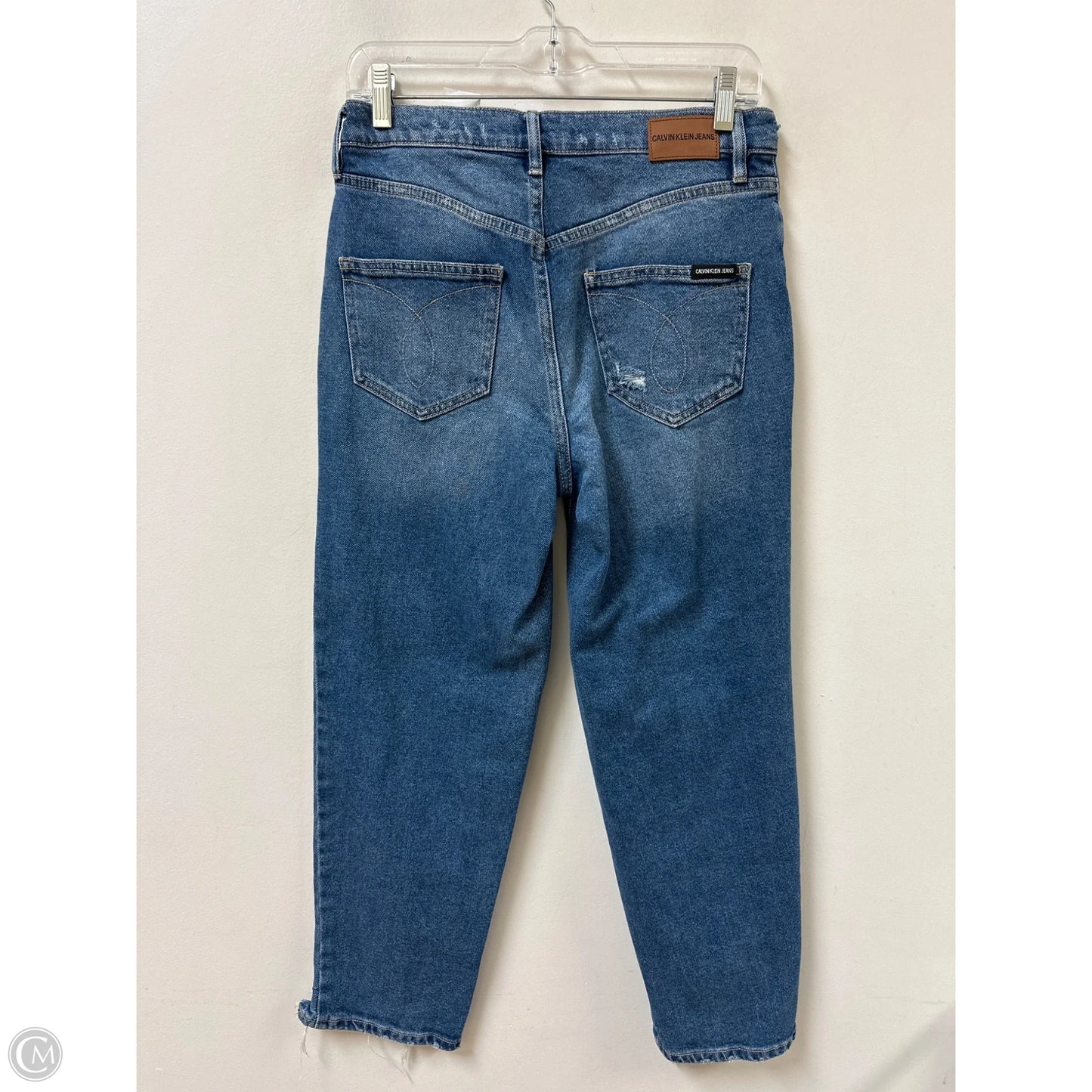 Jeans Straight By Calvin Klein In Blue Denim, Size: 4
