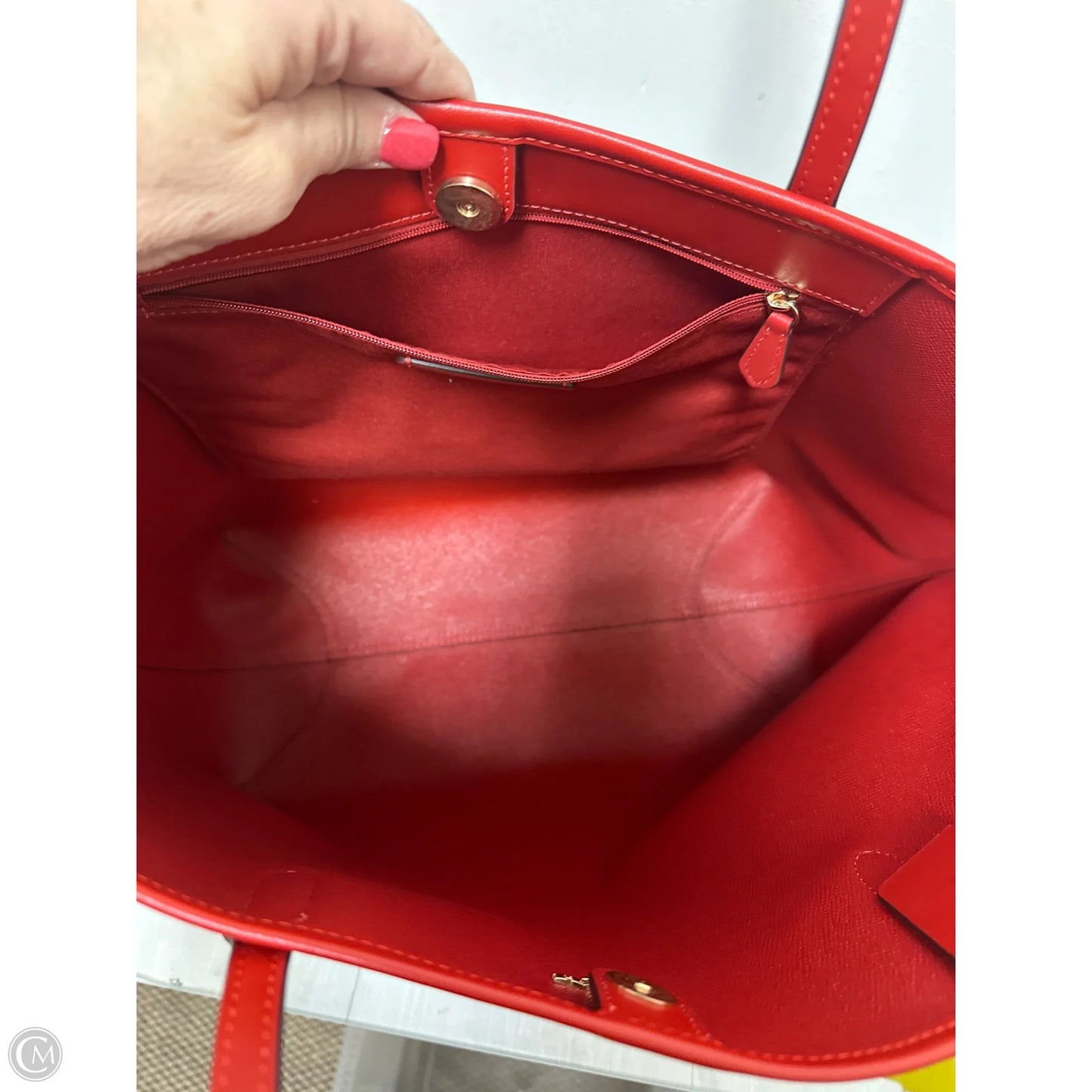 Handbag Designer By Coach, Size: Large