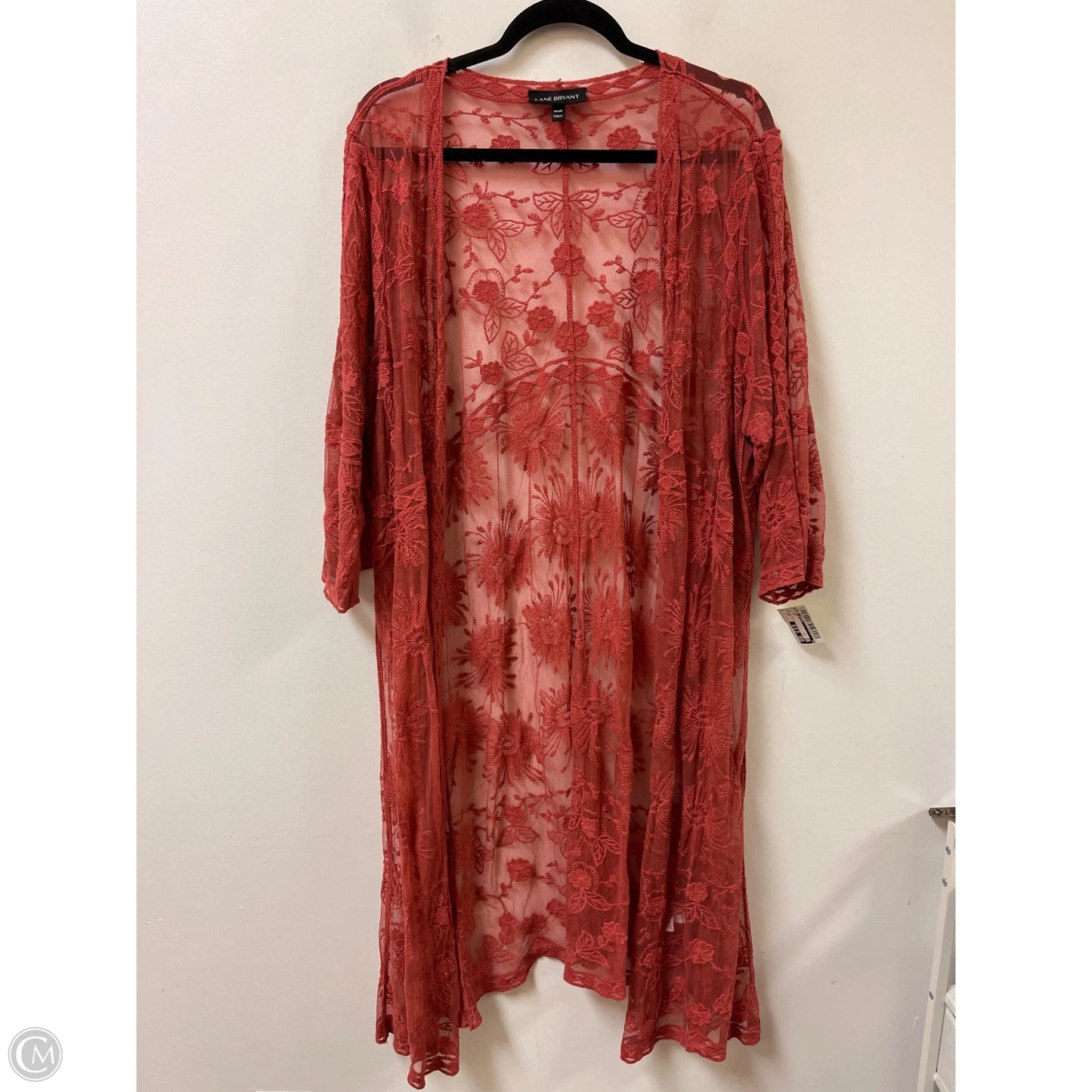 Kimono By Lane Bryant In Orange, Size: 1x