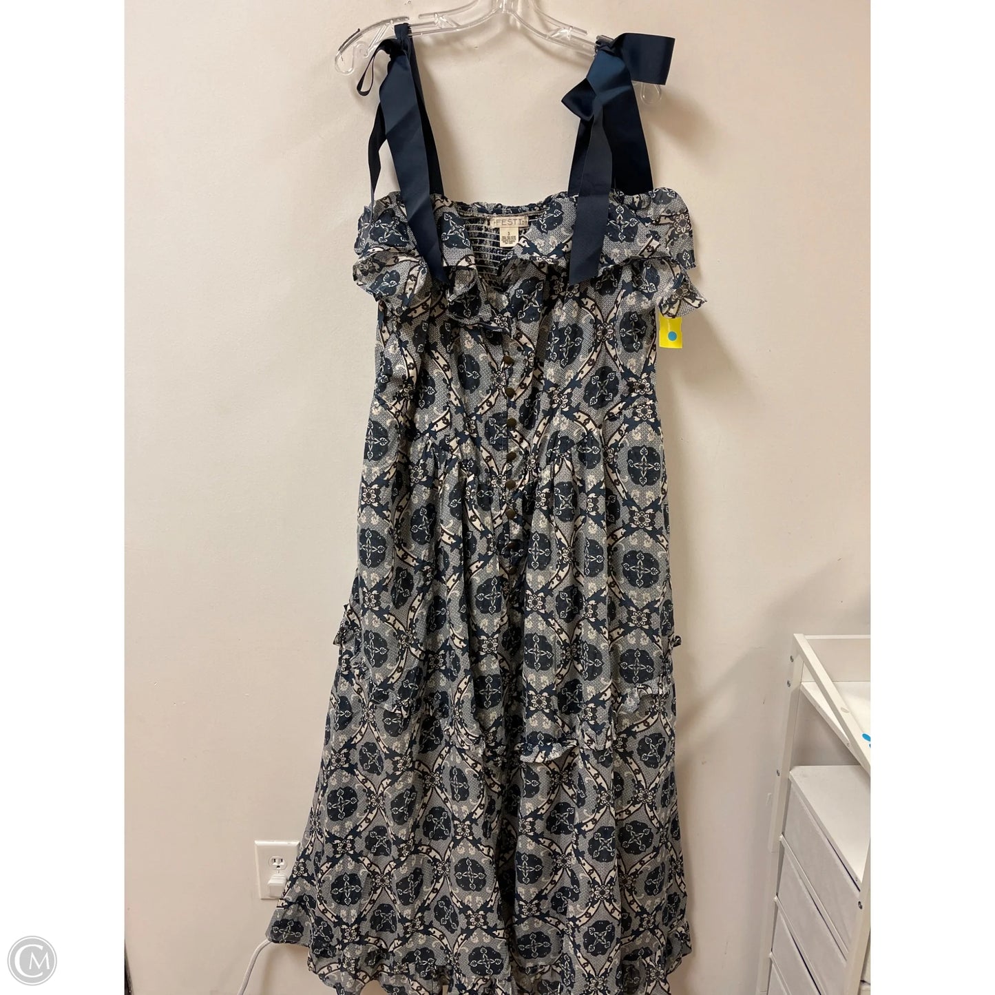 Dress Casual Maxi By Torrid In Black & Blue, Size: 3x