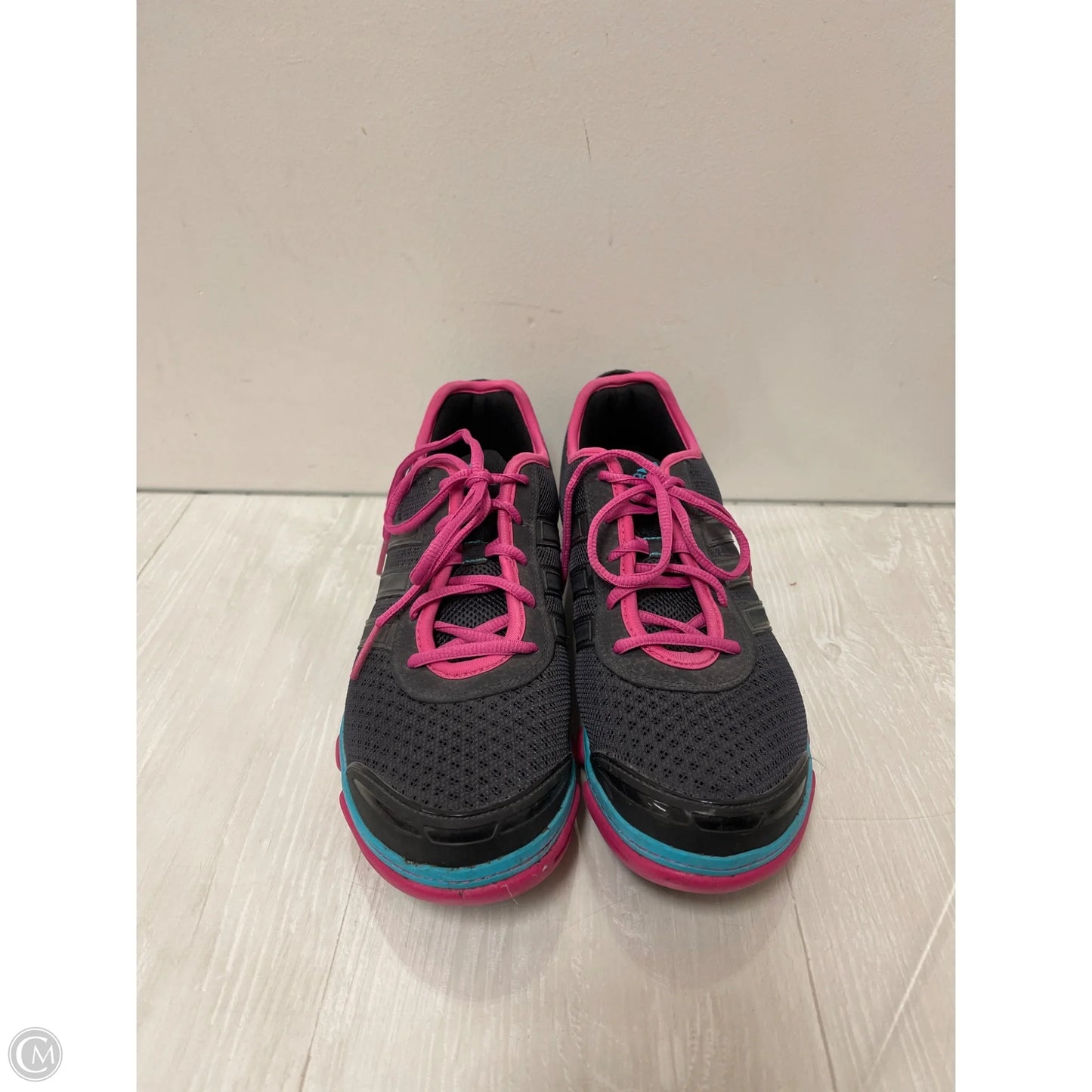Shoes Athletic By Adidas In Grey & Pink, Size: 10