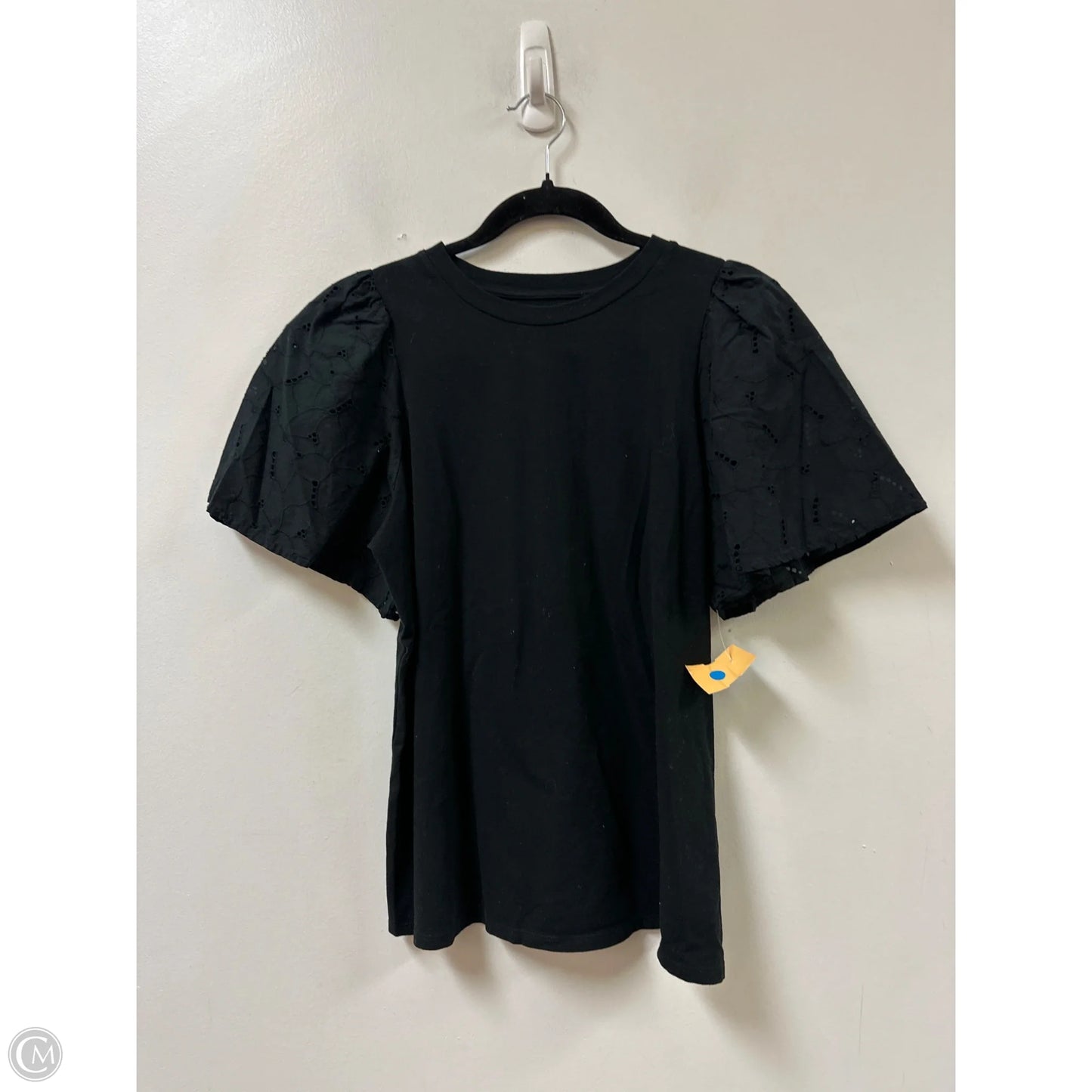 Top Short Sleeve By A New Day In Black, Size: M