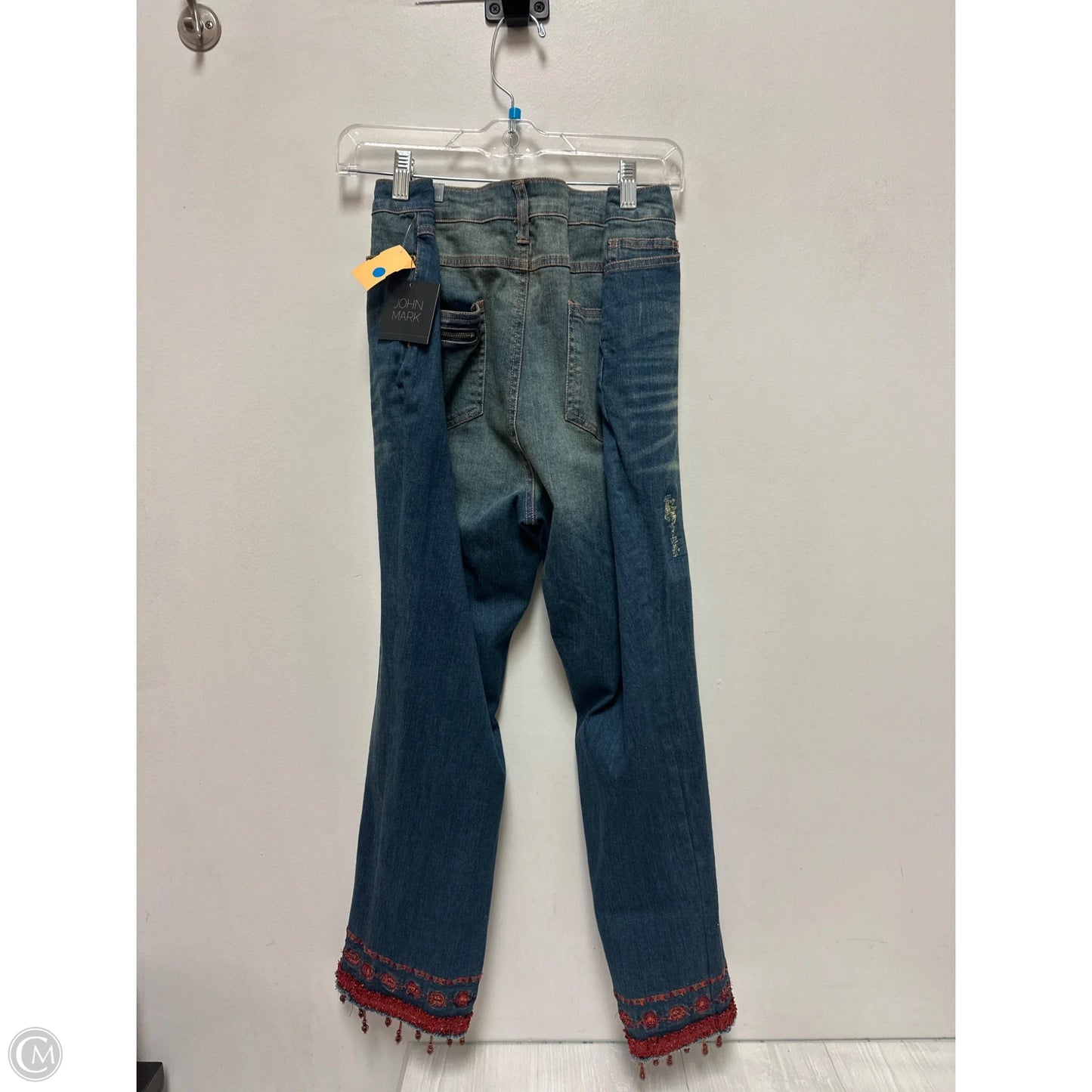 Jeans Boyfriend By John Mark In Blue Denim, Size: 14