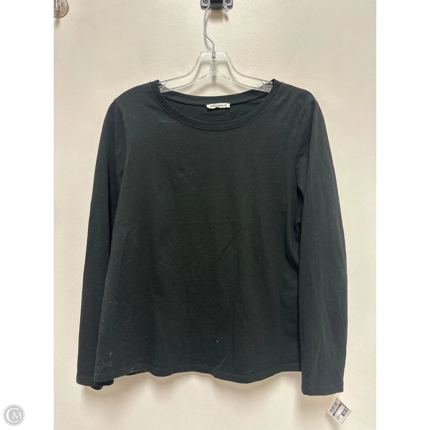 Top Long Sleeve By Clothes Mentor In Black, Size: M