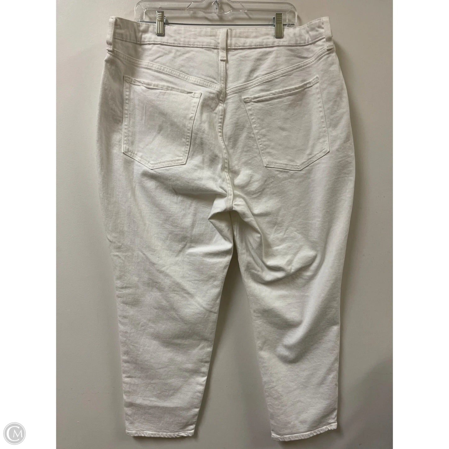 Jeans Straight By Old Navy In White Denim, Size: 18