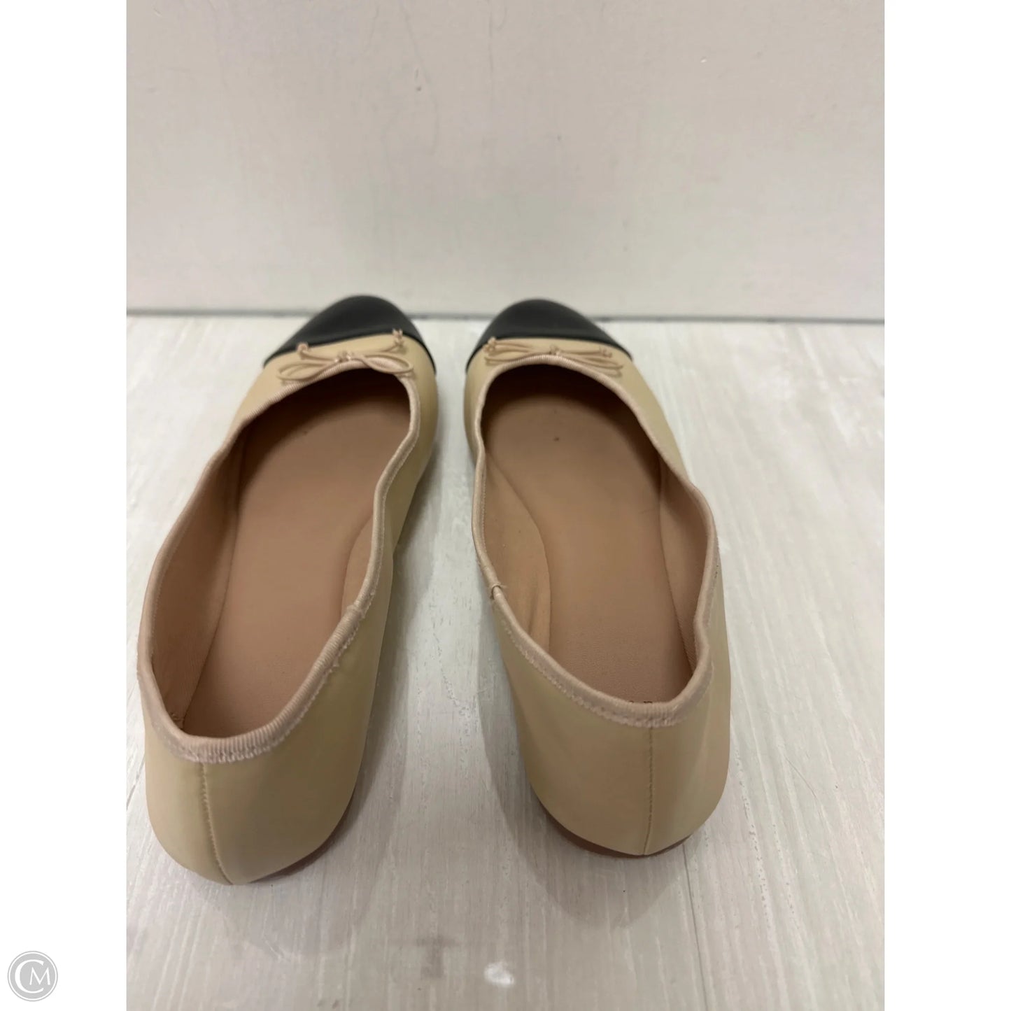 Shoes Flats By A New Day In Black & Cream, Size: 9.5