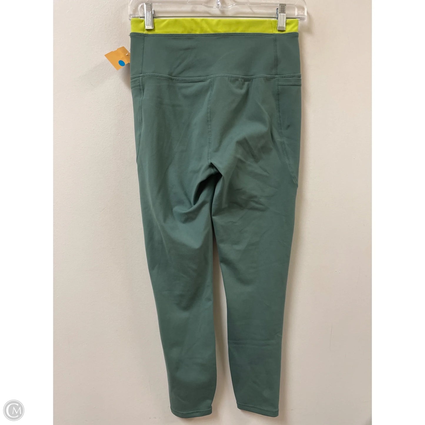 Athletic Leggings By Reebok In Green, Size: S