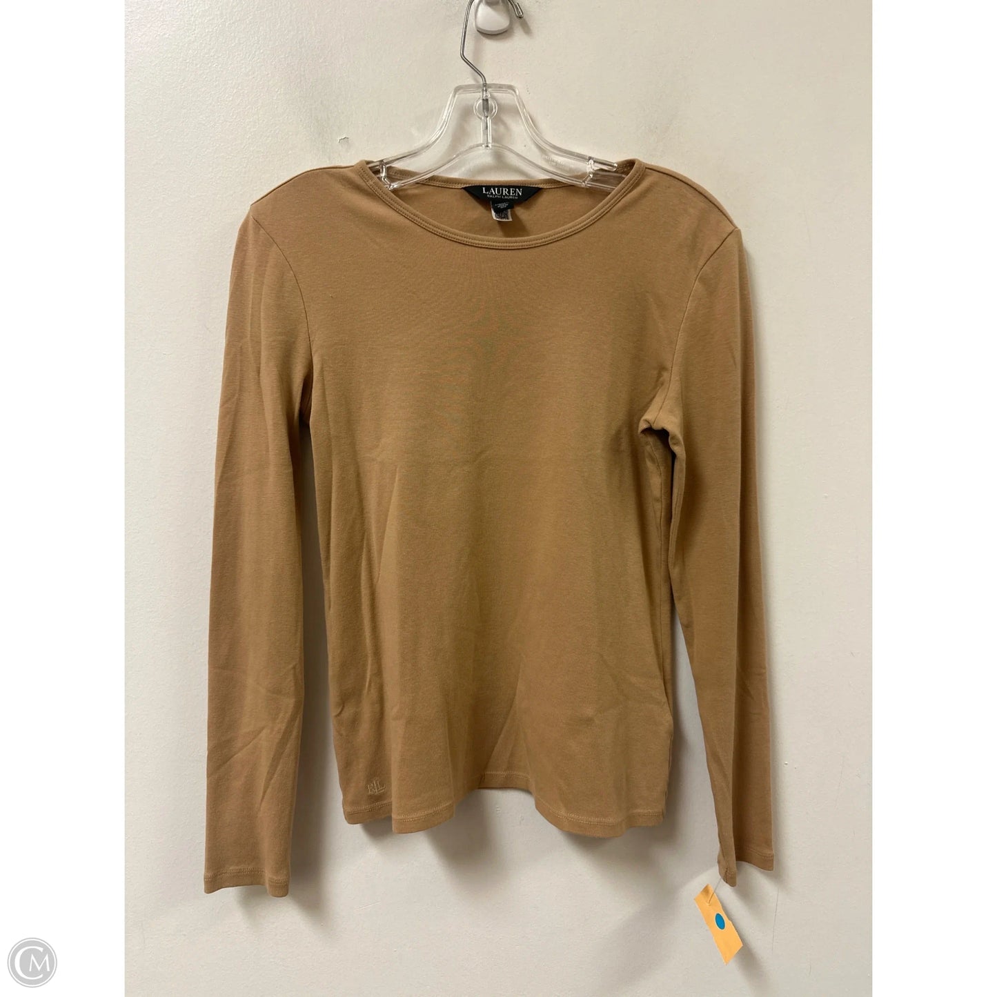Top Long Sleeve By Lauren By Ralph Lauren In Brown, Size: S