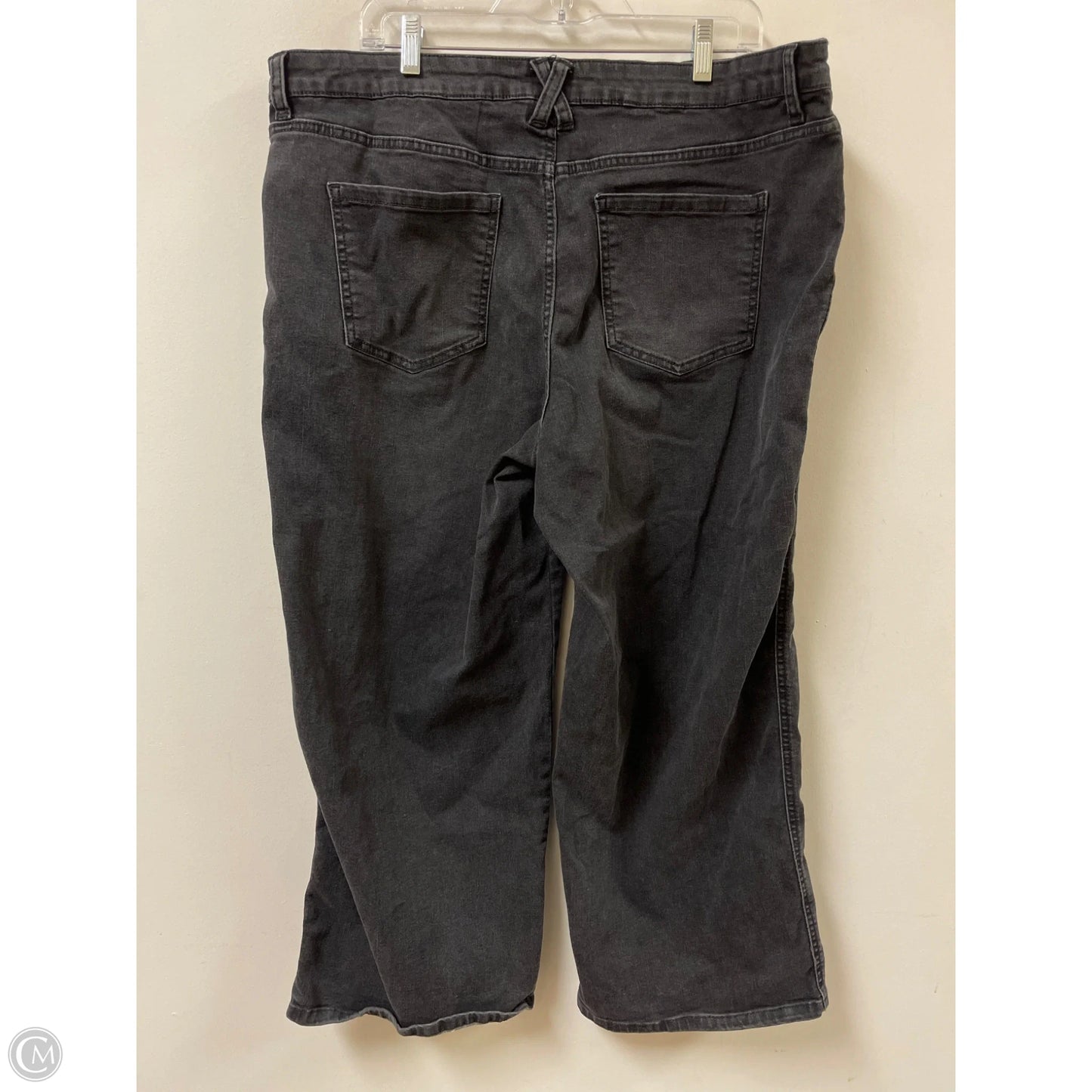 Jeans Wide Leg By Time And Tru In Grey Denim, Size: 20
