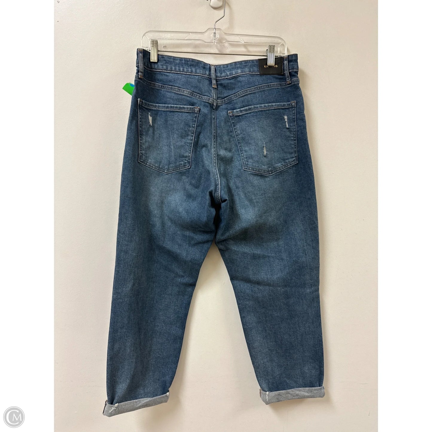 Jeans Boyfriend By Express In Blue Denim, Size: 10