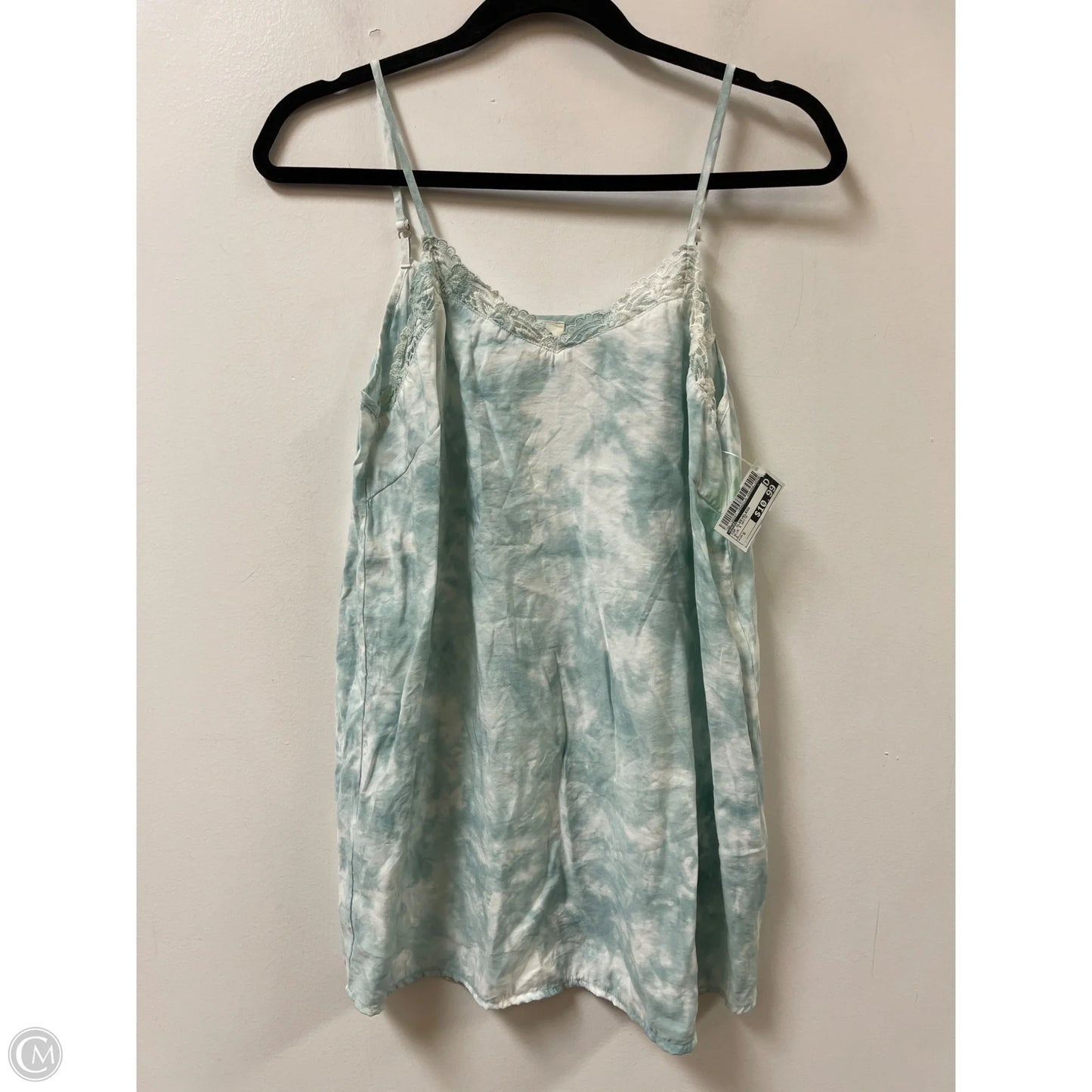 Top Sleeveless By Easel In Blue & White, Size: S