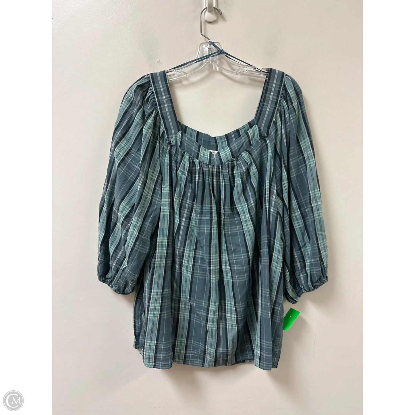 Top Long Sleeve By Lc Lauren Conrad In Blue, Size: 1x