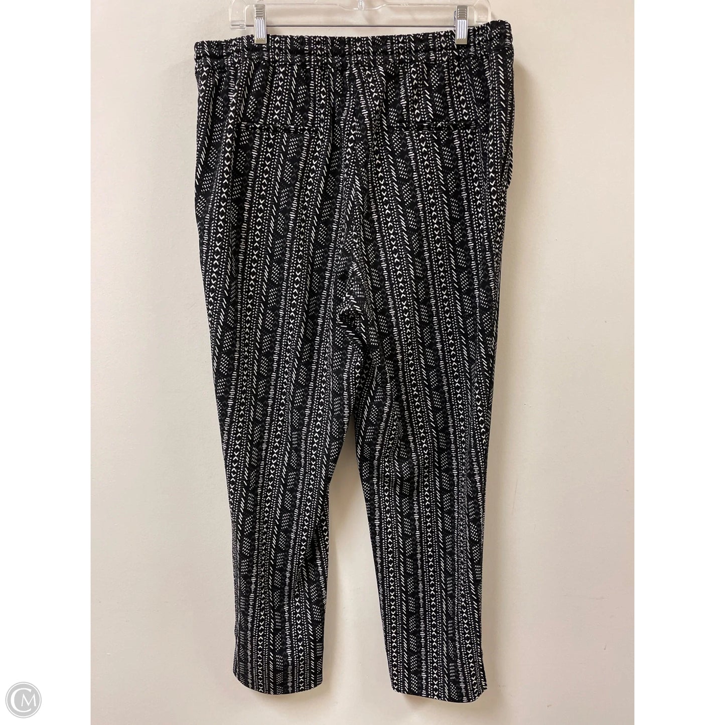 Pants Wide Leg By Cato In Black & White, Size: 14