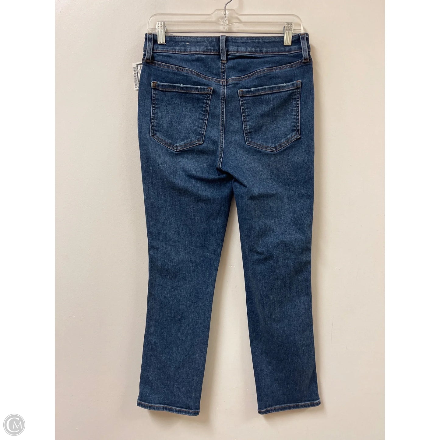 Jeans Straight By Chicos In Blue Denim, Size: 4