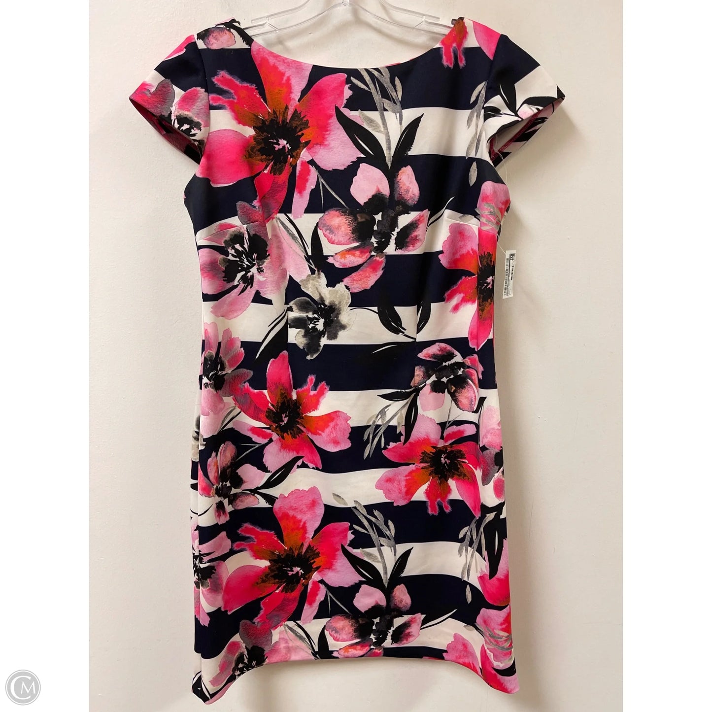 Dress Casual Short By Vince Camuto In Blue & White, Size: L