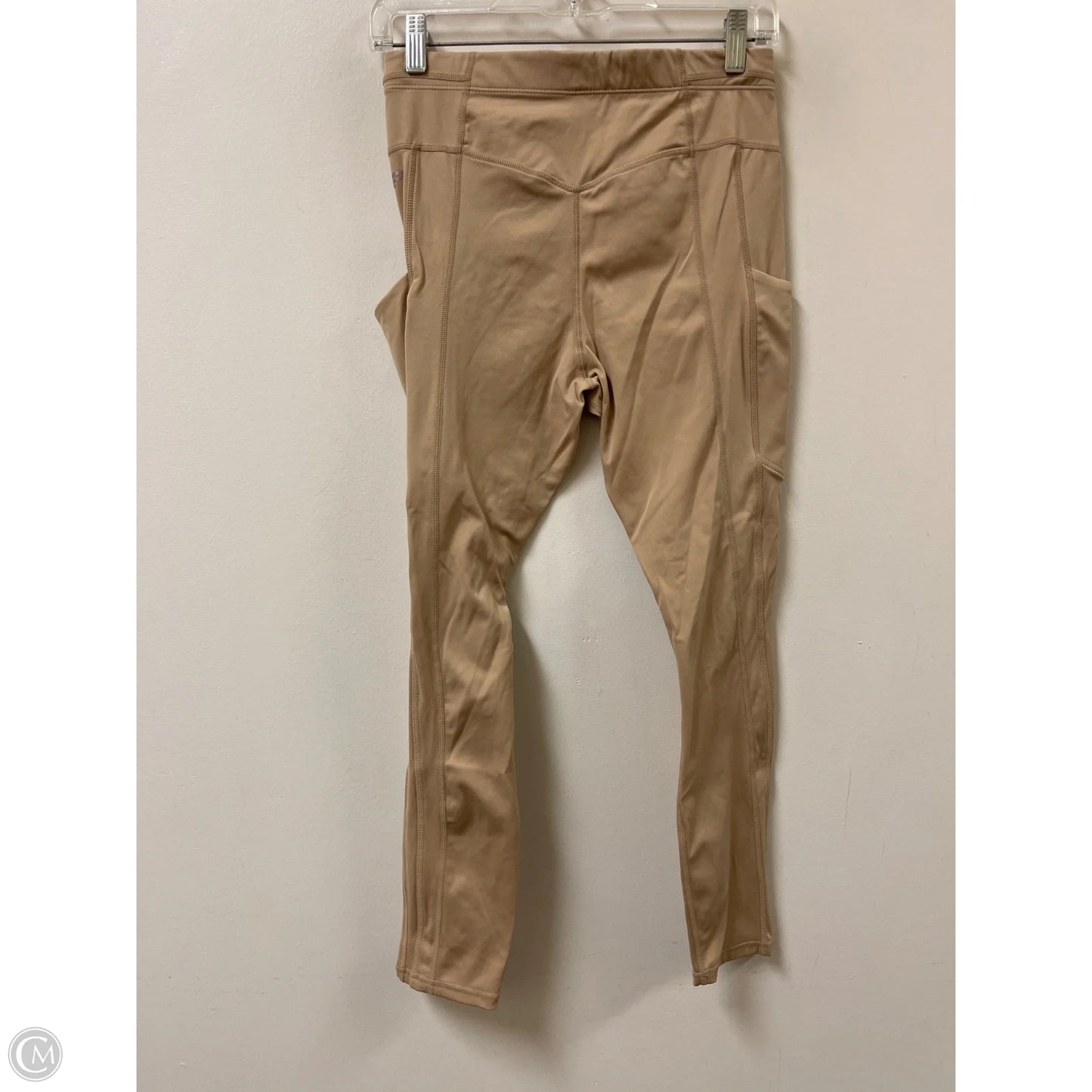 Athletic Leggings By Fabletics In Cream, Size: M