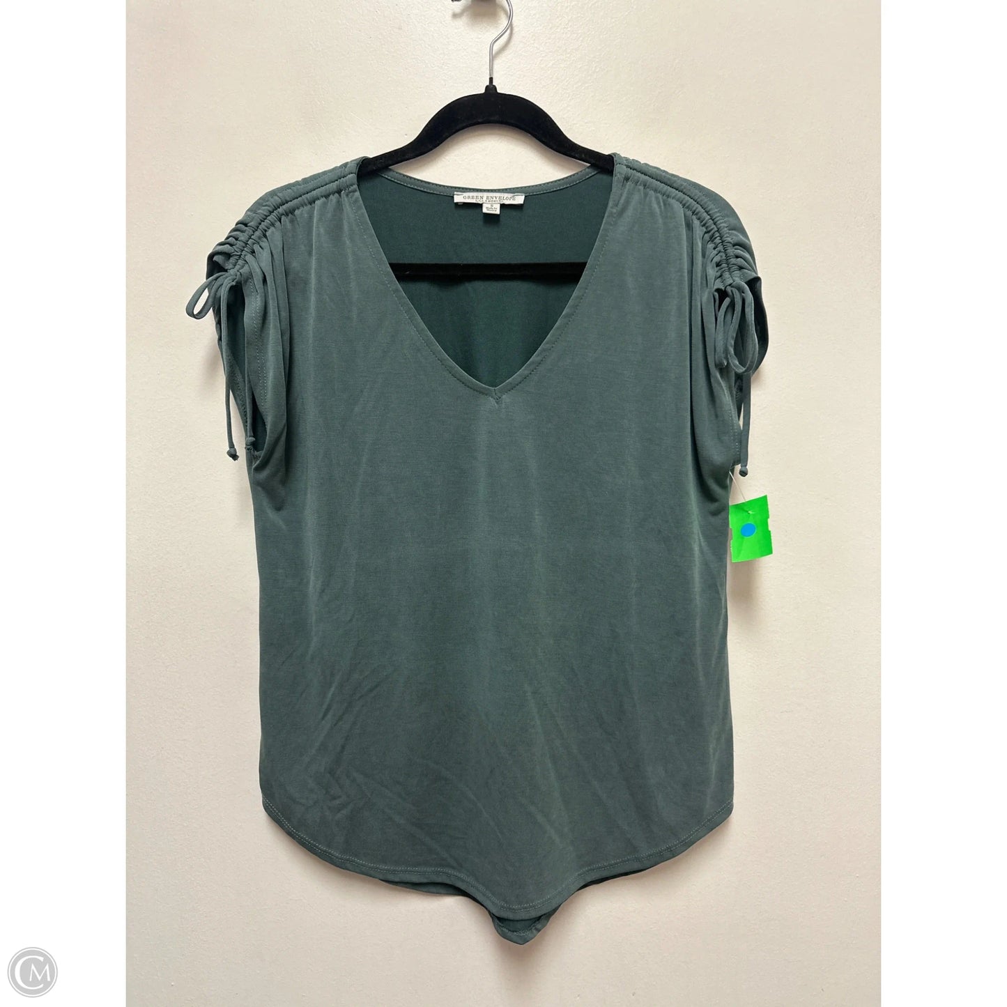 Top Short Sleeve By Green Envelope In Green, Size: S