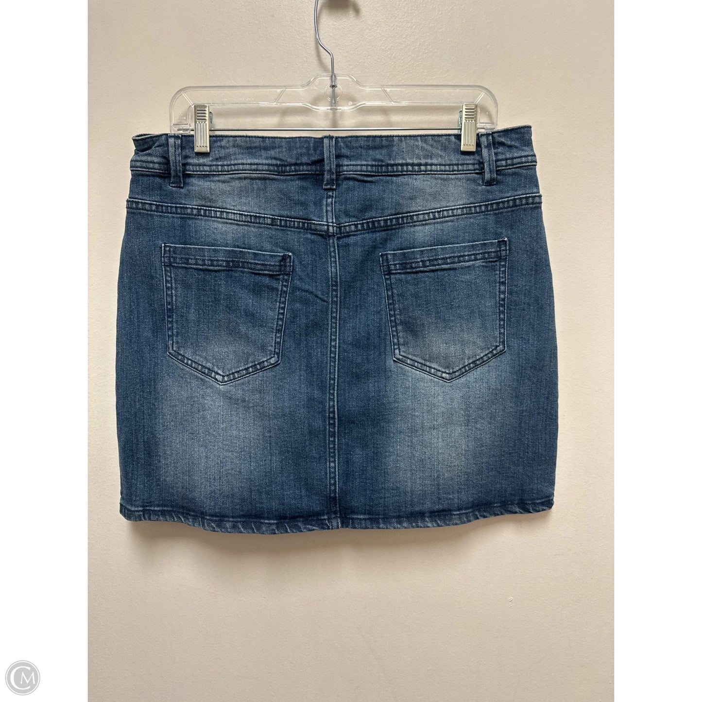 Skirt Mini & Short By Clothes Mentor In Blue Denim, Size: 12