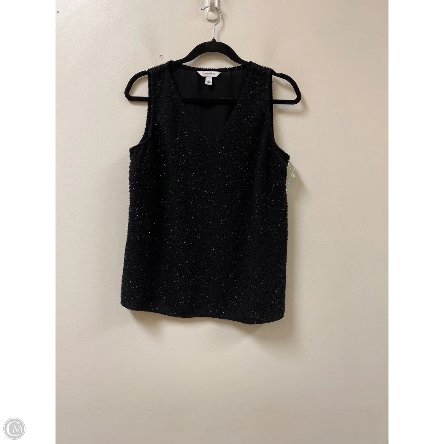 Top Sleeveless By Nine West In Black, Size: M
