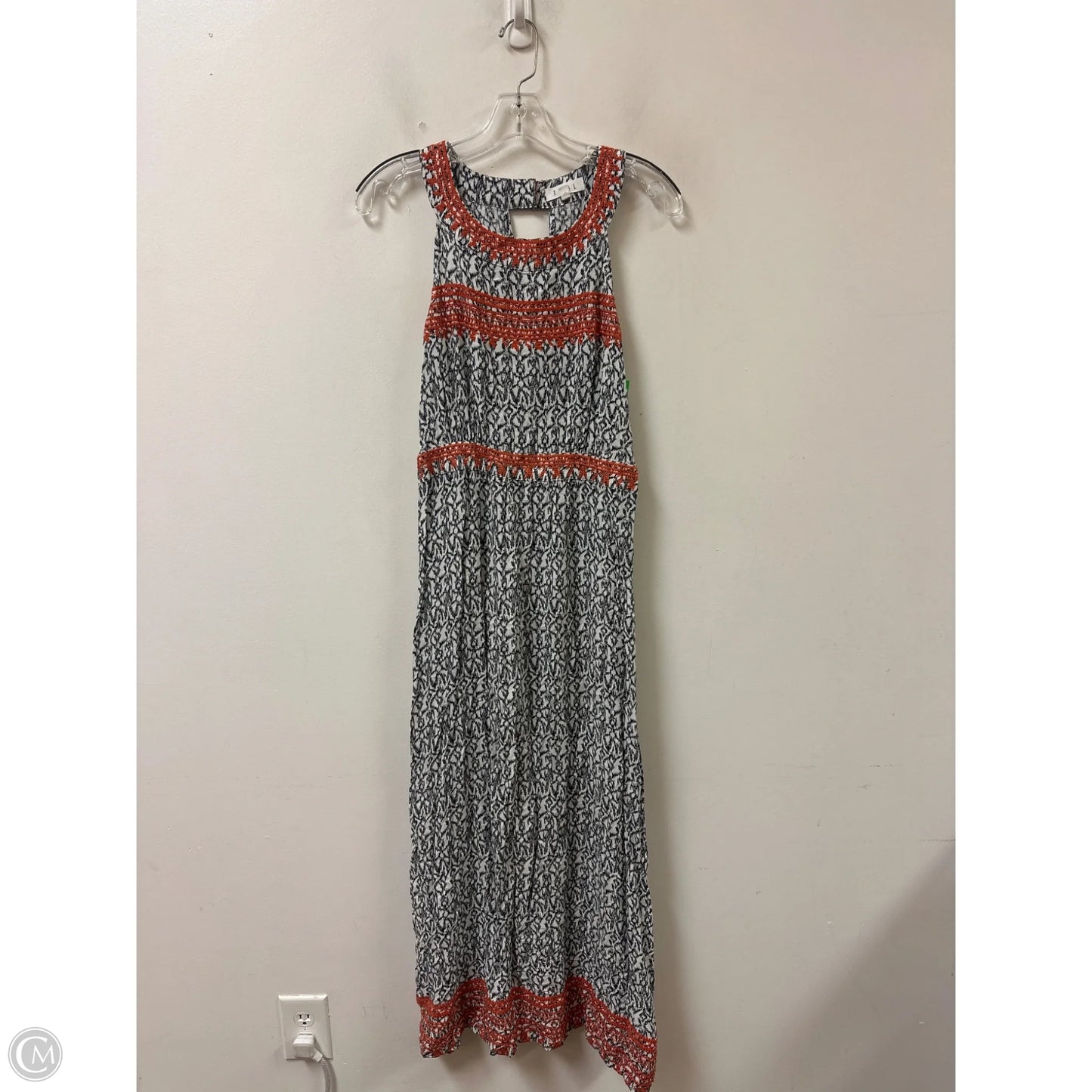 Dress Casual Midi By Thml In Black & White, Size: M