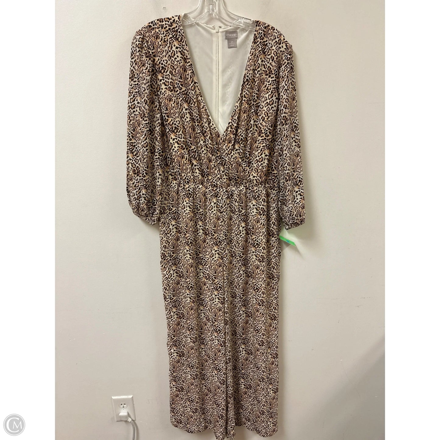 Jumpsuit By Chicos In Animal Print, Size: Lp