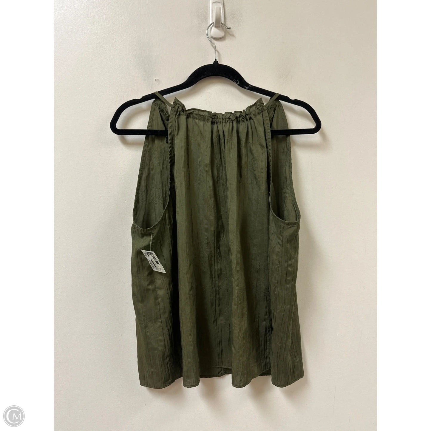 Top Sleeveless By Gap In Green, Size: L