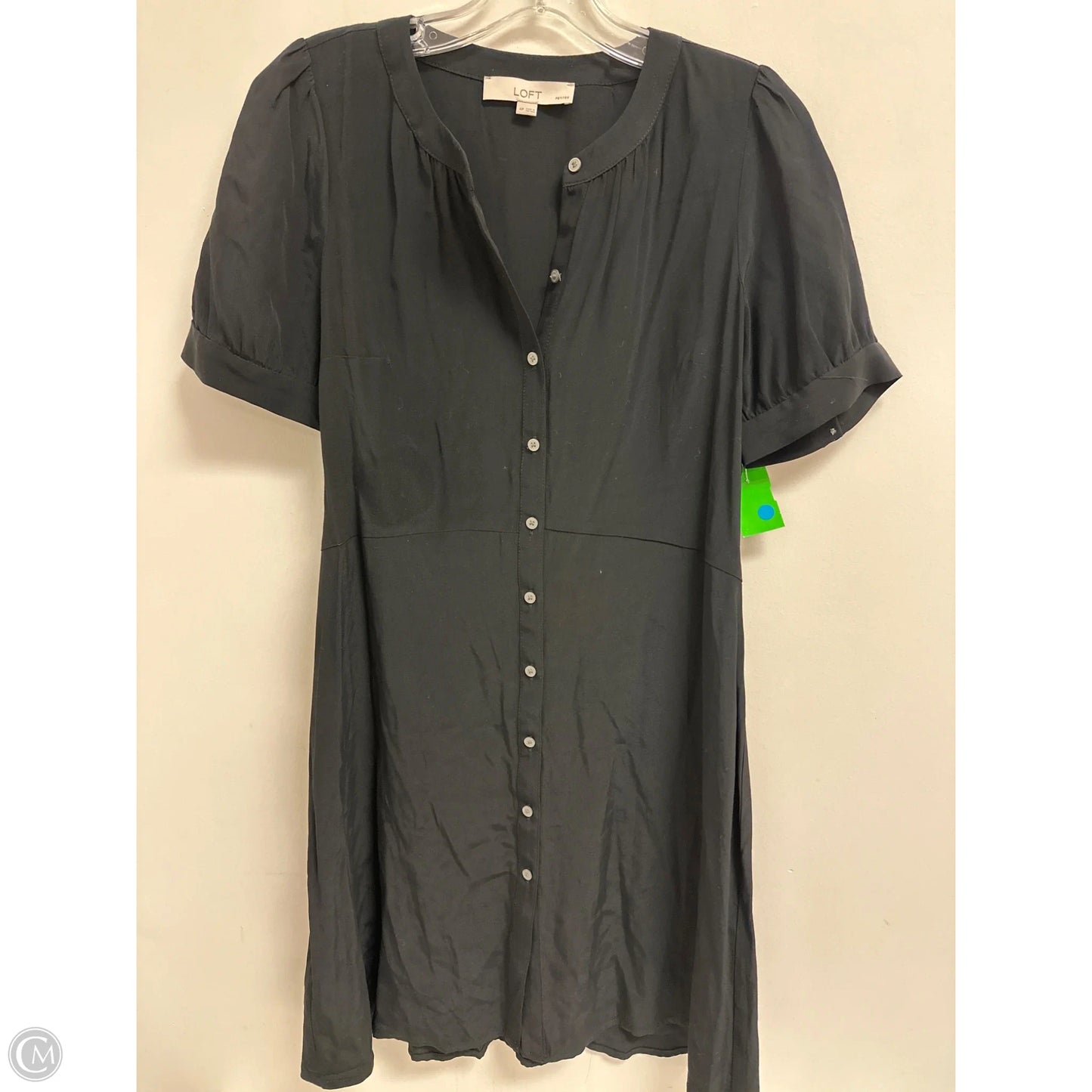 Dress Casual Midi By Loft In Black, Size: Sp