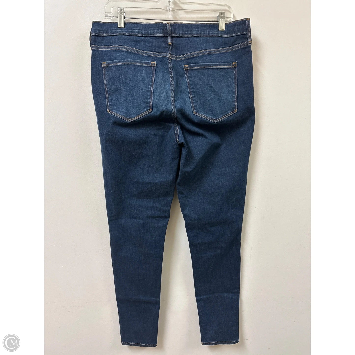Jeans Skinny By Gap In Blue Denim, Size: 16
