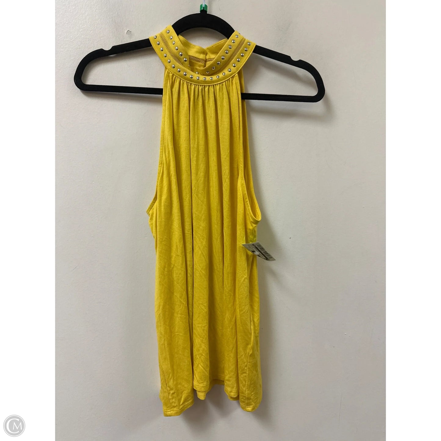 Top Sleeveless By Inc In Yellow, Size: Lp