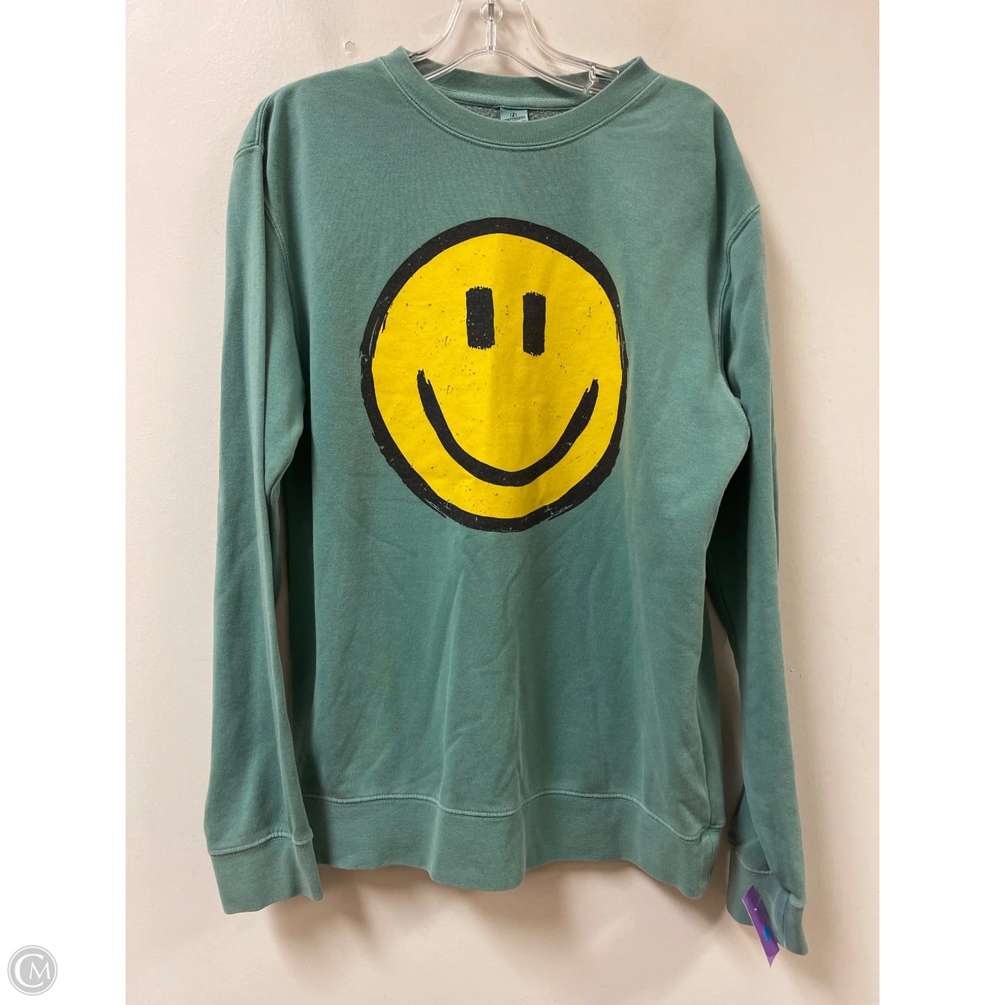 Sweatshirt Crewneck By Clothes Mentor In Green, Size: M