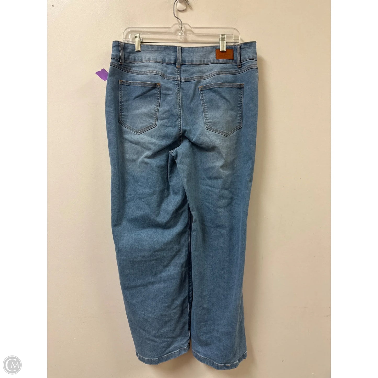 Jeans Wide Leg By Clothes Mentor In Blue Denim, Size: 16